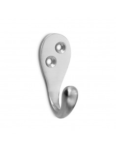 Colgador clasico de laton niquel satinado (blister)