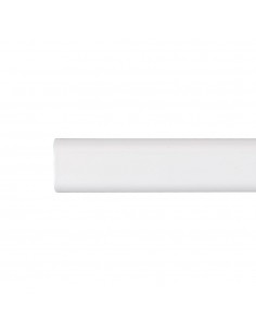 Barra armario ovalada metal blanco 100cm cintacor - storplanet