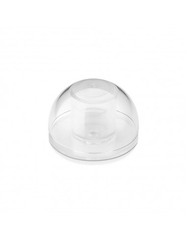 Tope de puerta, flexible con acabado transparente, fijación con adhesivo, 2 uds, blister