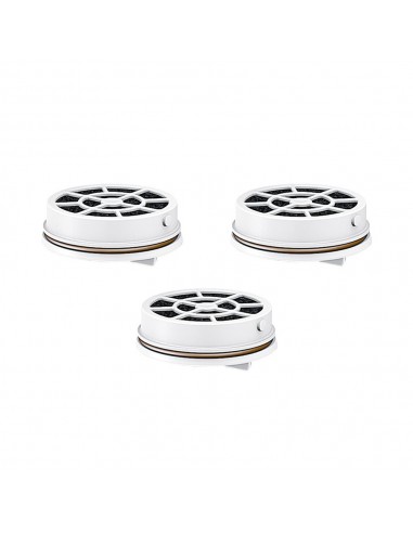 Pack de 3 filtros para botella de agua filtracion instantanea flow'ngo fd03a laica