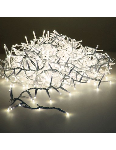 Guirnalda multifunción, uso exterior, led compact, blanco cálido, cable transparente, 750 leds, 16 m