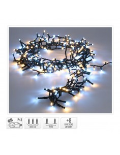 Guirnalda multifunción, uso exterior, snake, luz fría y cálida, 400 leds, 11 m