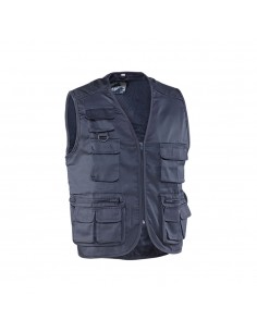 Chaleco fisherman. azul marino. talla m. juba