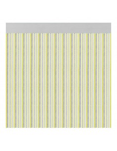 Cortina para puerta modelo "brescia" color amarillo 90x210cm m63166 acudam