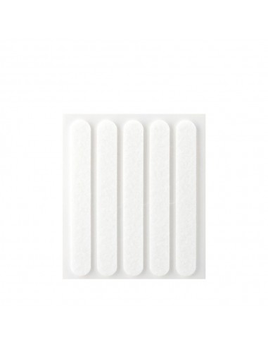 Fieltro adhesivo, olvalado, sintético, blanco, 95 x 12 mm, 5 uds, blister
