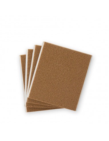 Fieltro adhesivo, placa, sintético, marrón, 100 x 85 mm, 4 uds, blister
