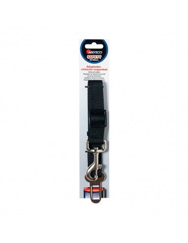 Adaptador para cinturón seguridad negro 20 mm