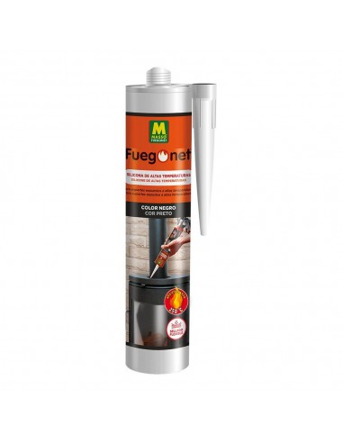Silicona refractaria negro 300 ml