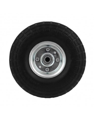 Rueda maciza carretilla ø255 mm, ancho 80 mm, eje ø20 mm