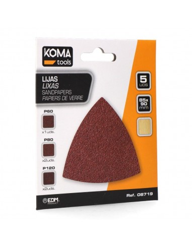 Lijas para multiherramienta 08765, 5 uds