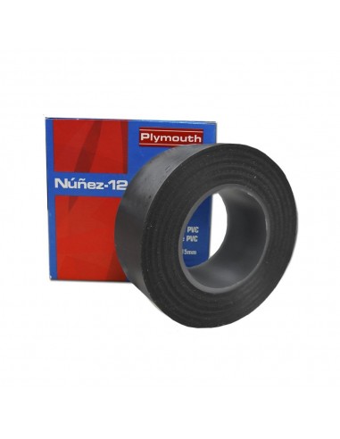 Cinta aislante negra 20 m x 19 mm x 0,15 mm