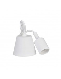 Lámpara colgante de silicona e27 60 w color blanco