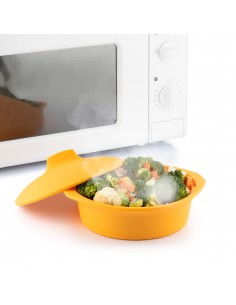 Vaporera de silicona multifunción con recetas silicotte innovagoods