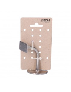 Soporte barandilla laton niquel mate 3 tornillos