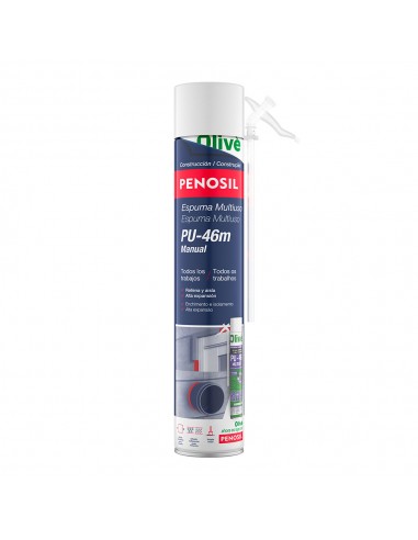 Espuma poliuretano multiuso pu-46 manual 750 ml