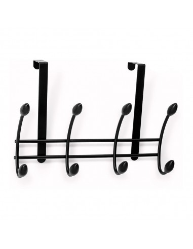 Colgador sobrepuerta negro (blister), 208 x 306 x 109 mm