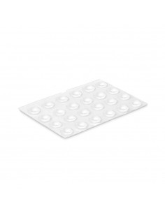 Gota autoadhesiva, protectora y antideslizante, transparete, ø8 mm, 24 uds, blister
