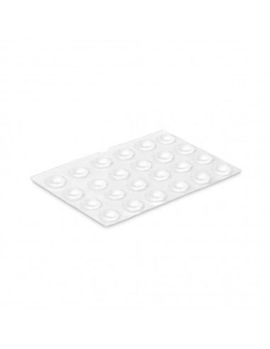Gota autoadhesiva, protectora y antideslizante, transparete, ø8 mm, 24 uds, blister