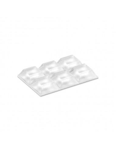 Gota autoadhesiva, protectora y antideslizante, transparete, 20,5 x 20,5 mm, 6 uds, blister
