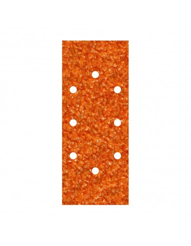 Hojas de lijar de corindón perforadas oval, 93 x 230 mm, grano 40, 5 uds