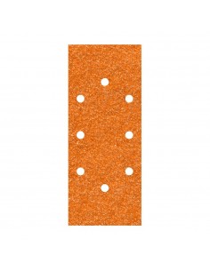 Hojas de lijar de corindón perforadas oval, 93 x 230 mm, grano 120, 5 uds