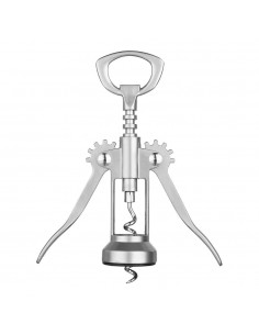 Sacacorchos deluxe acero inoxidable modelo charles de gaules 15 cm