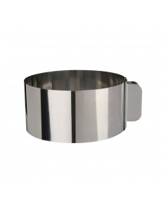 Molde para emplatar inoxidable extensible ø16 - 30 cm