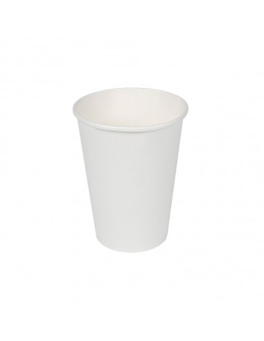 Vasos de cartón blancos 330cc, 12 uds