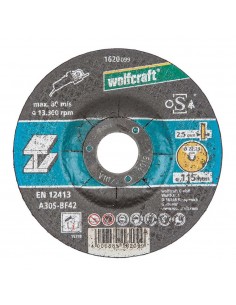 Disco corte abombado para metal ø115 x 2,5 x 22,23 mm