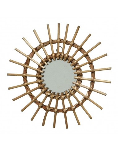 Espejo de mimbre con forma de sol, modelos variados, ø40 x 2,5 cm