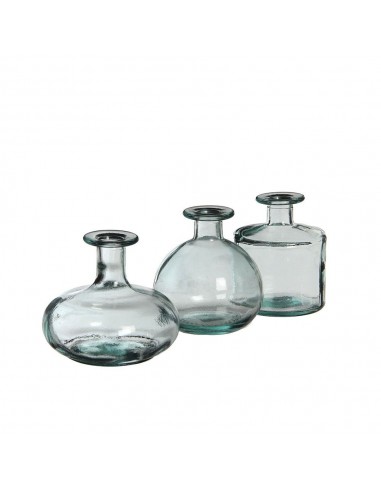 Botella de cristal transparente simone modelos variados ø14 x 12 cm