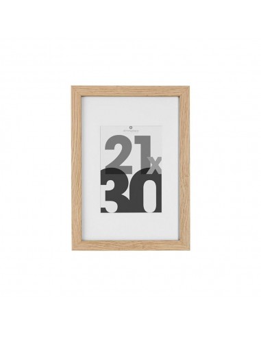 Marco de fotos, madera natural, 21 x 30 cm