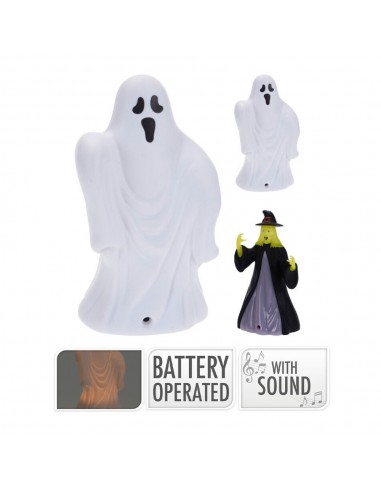 Figura halloween con led y sonido, modelos variados, 14 cm