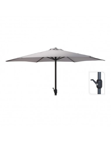 Parasol para jardín, gris claro, ø300 x 248 cm