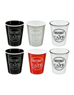 Tazas modelo bistrot 110 ml, 6 uds