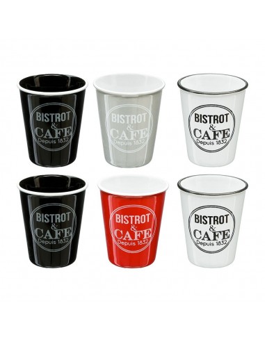 Tazas modelo bistrot 110 ml, 6 uds