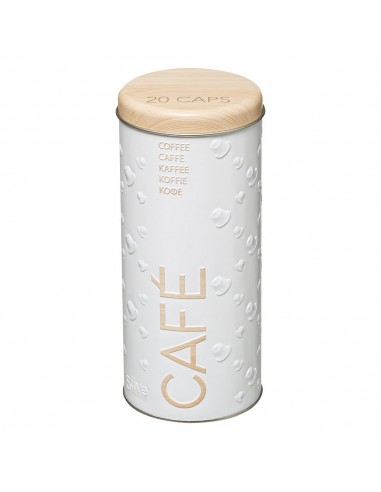 Caja metálica modelo scandi nature para cápsulas de café