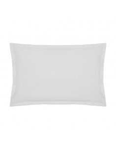 Funda de almohada algodón blanco 70 x 50 cm
