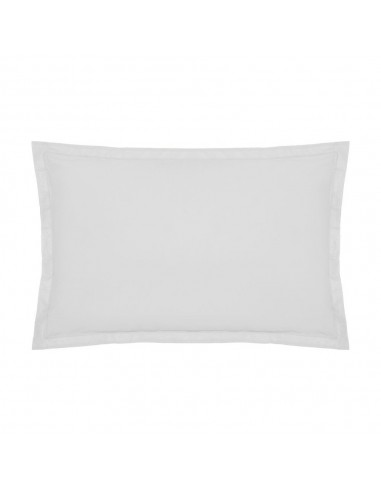 Funda de almohada algodón blanco 70 x 50 cm