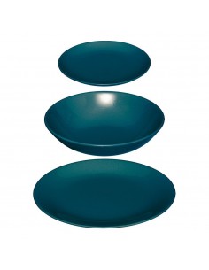 Vajilla 18 piezas color azul