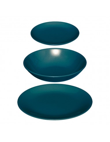 Vajilla 18 piezas color azul