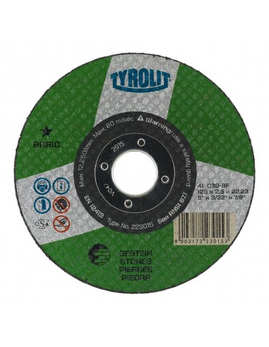 Disco corte piedra ø115 x 2,5 x 22,23 mm c30s-bf
