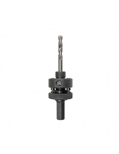 Adaptador con broca para sierra de copa de 32 a 152 mm