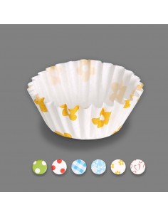Moldes de papel para magdalenas colores surtidos ø4,3 x 2,5 cm, blister 75 uds