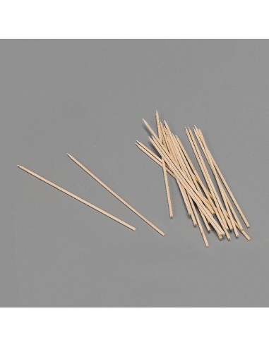 Pinchos de madera higiénicos 2 x 150 mm, blister 100 uds