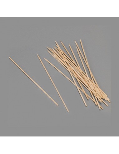 Pinchos de madera higiénicos 2 x 200 mm, blister 100 uds