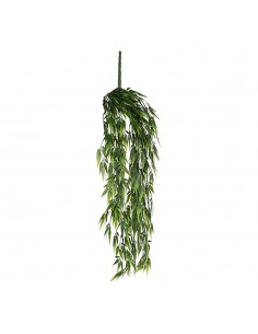 Maceta colgante de bambú verde, ø15 x 80 cm
