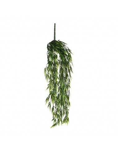 Maceta colgante de bambú verde, ø15 x 80 cm