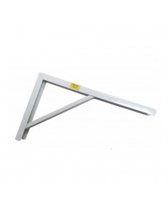 Escuadra de acero robusto blanco 20 x 30 cm