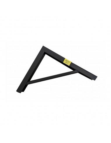Escuadra de acero robusto negro 18 x 20 cm